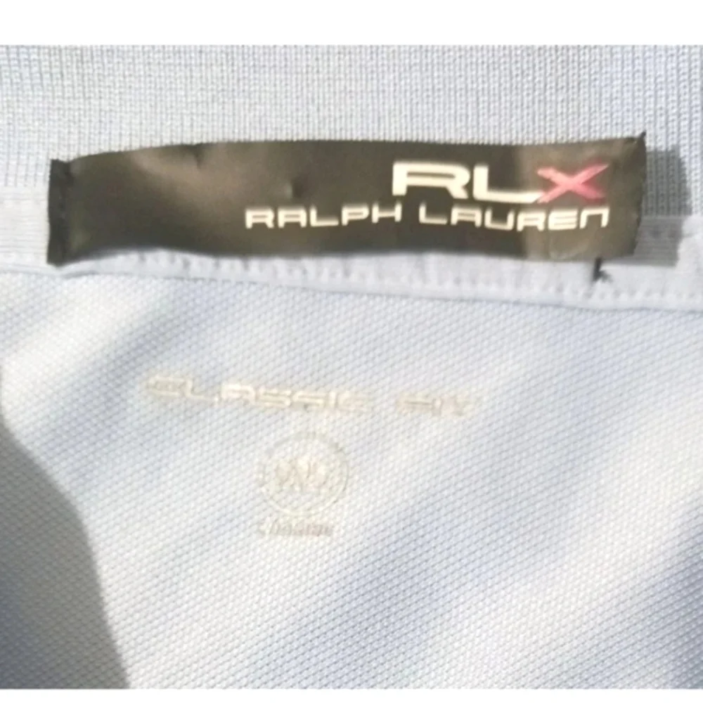 RLX Ralph Lauren Women's Polo Shirt Blue Sleeveless Snaps No Size Tag - Est Sz S - Picture 8 of 13